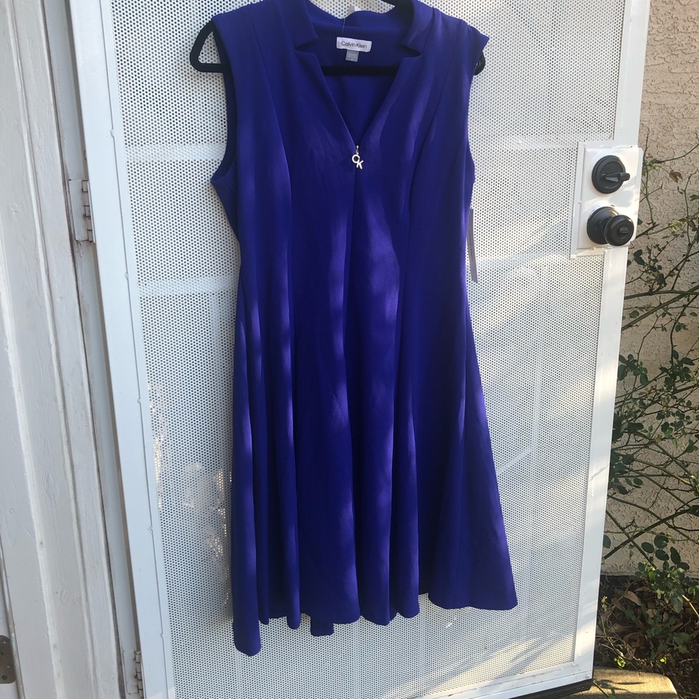 Calvin Klein - Brand New With Tags š·ļø Sleeveless A-Line Dress in Royal Blue